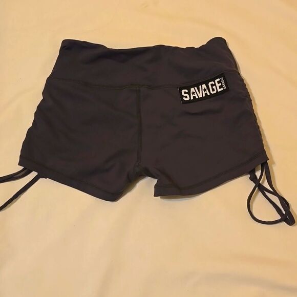 SAVAGE BARBELL GYM SHORTS SIZE SMALL - Picture 1 of 6